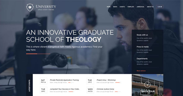 University GavickPro WP Theme For Educational Websites