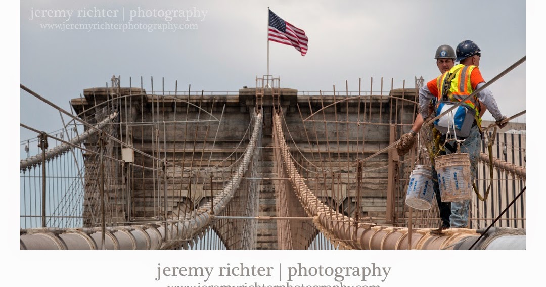 jeremy richter photography blog NYC Workers Repainting the Brooklyn Bridge
