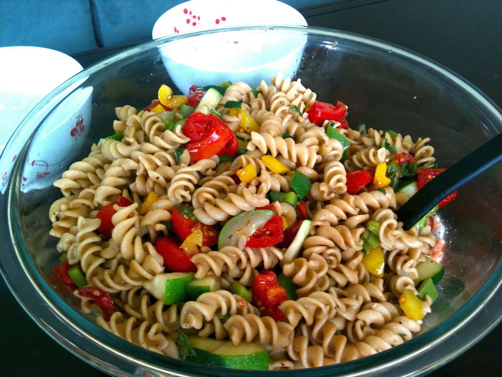 The VegTable Summer Veggie Pasta Salad With Balsamic Dressing