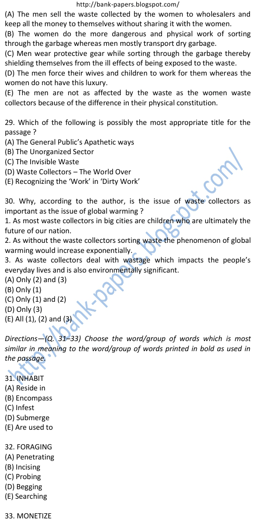 Chaitanya Godavari Grameena Bank Placement Papers