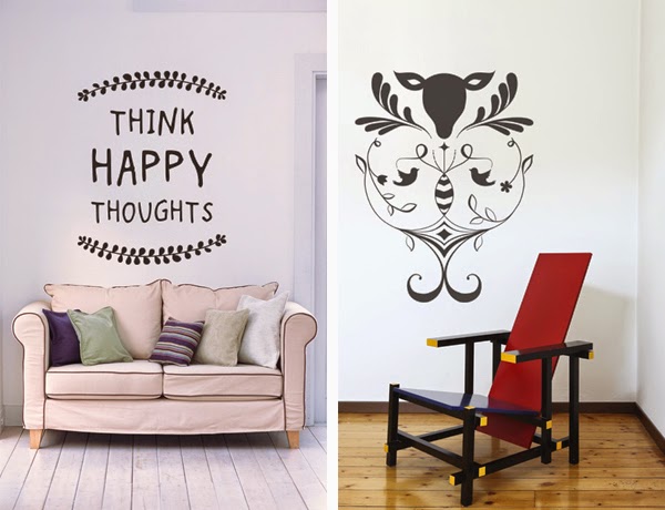 Vinyl decor stickers designed by Happiness is... for Stickaroo