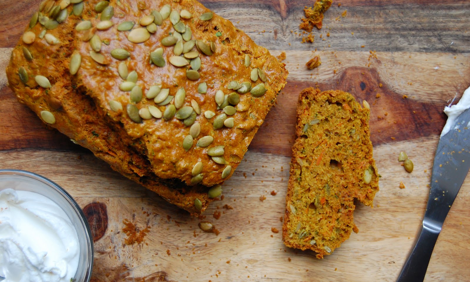 palate/palette/plate Savory Carrot Cake with Goat Cheese