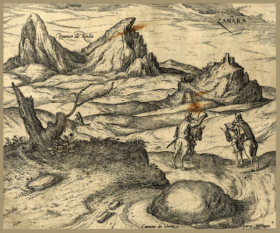 Grabado de Zahara. Hoefnagel.1575