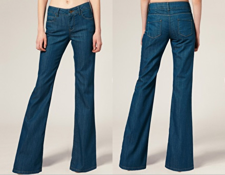 waisted jeans