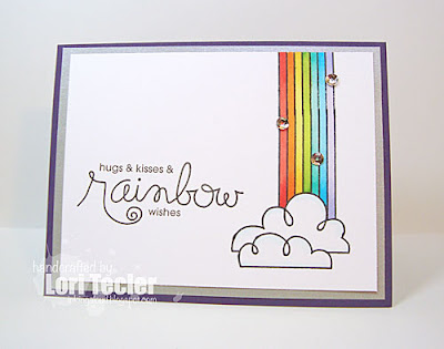 Hugs and Kisses and Rainbow Wishes card-designed by Lori Tecler/Inking Aloud-stamps from Paper Smooches