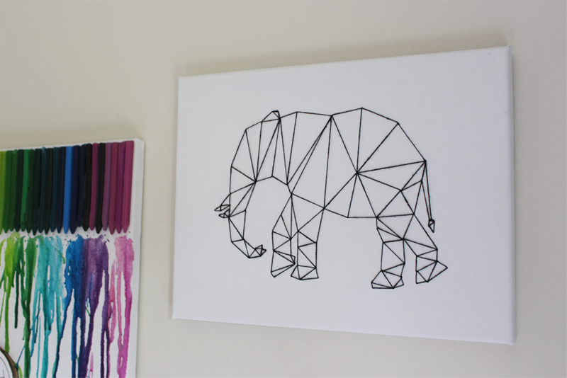 Diy Geometric Wall Decor : Camis cushions diy project geometric animal wall art