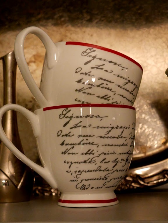 Fabric Paper Thread The Writing on the Tea Cups