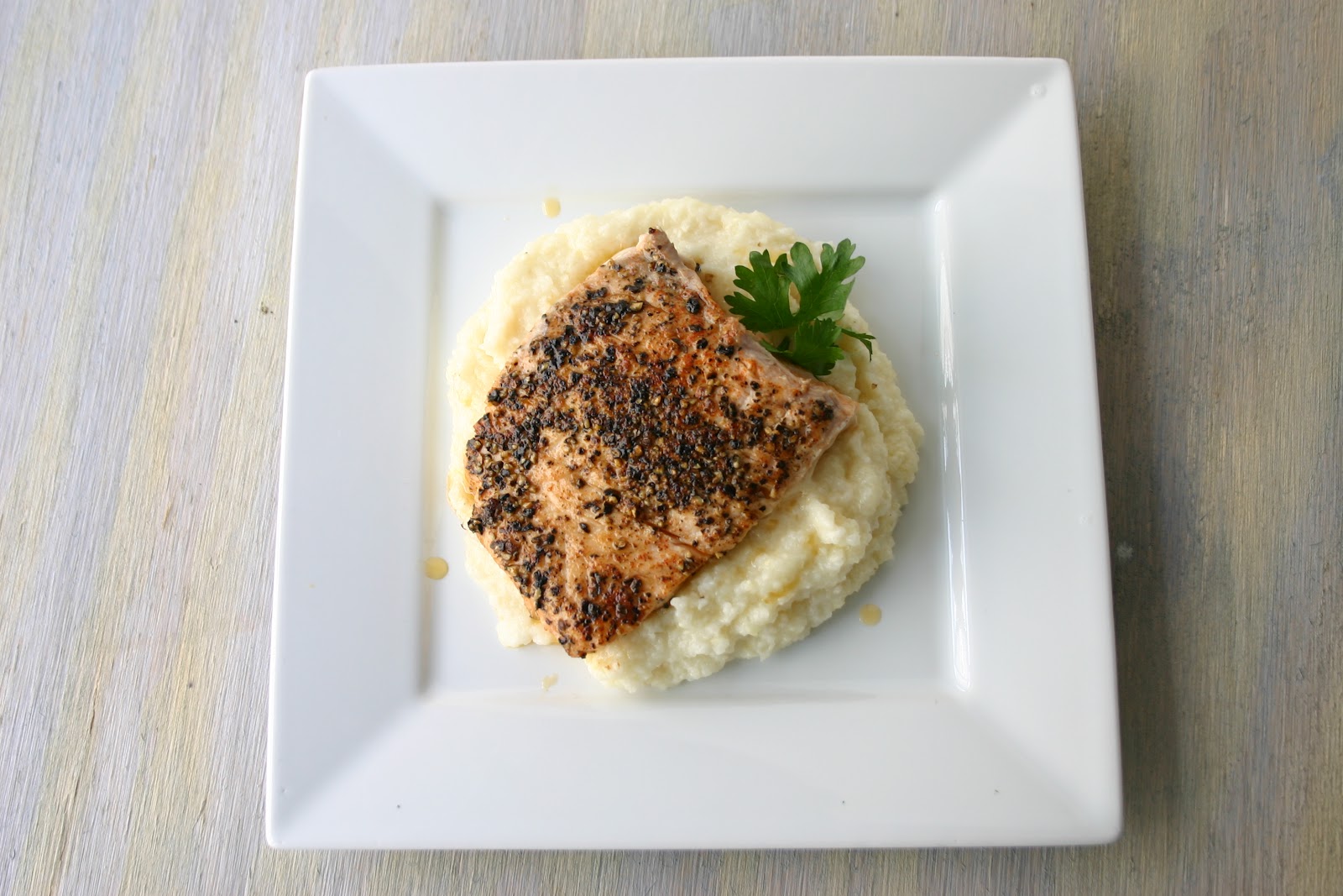 Black Peppercorn Salmon and Monterey Jack Grits..... — Southern Soufflé's
