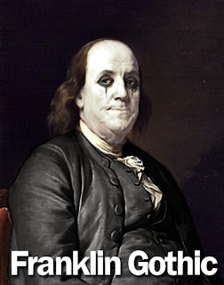 Franklin Gothic. Franklin Gothic.