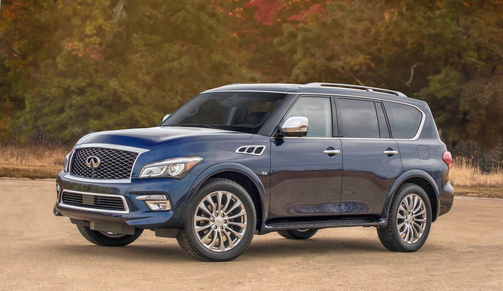 Feel the power in the upscale Infiniti QX80 sport-ute