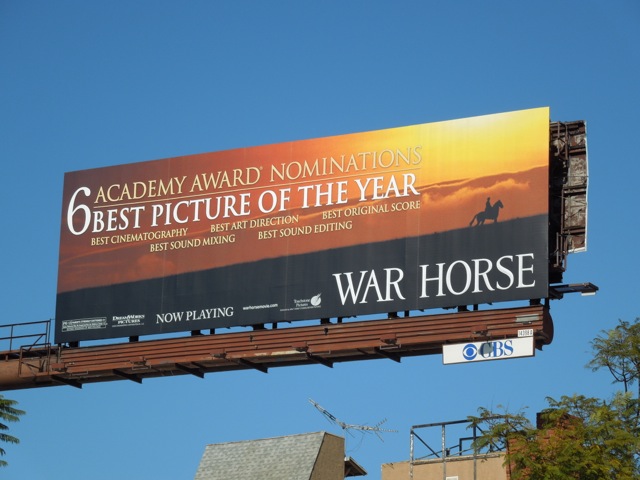 War Horse Oscar billboard