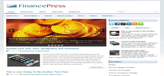 Gaming Mag Blogger Template