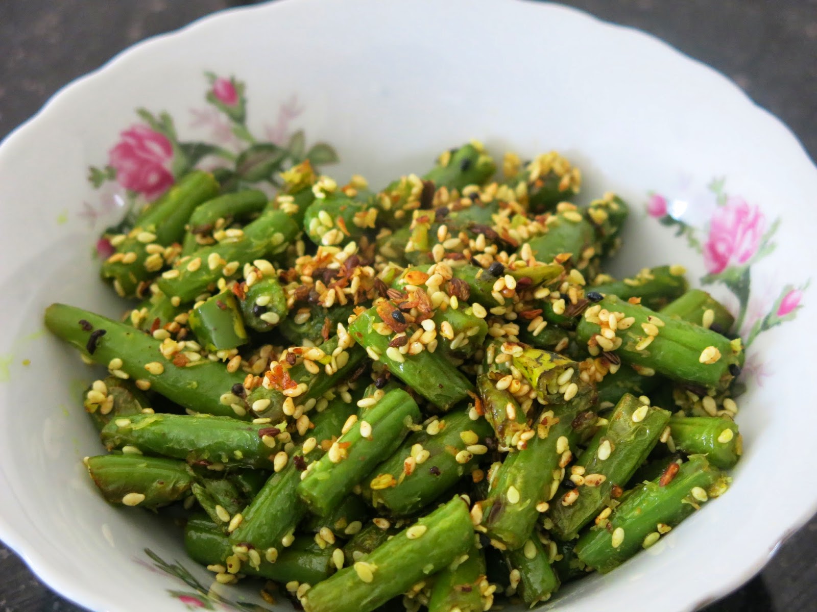 Love 2 Cook Sesame Beans Stir Fry