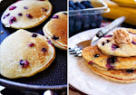 Banana & Blueberry Pancakes (not my image - from www.thecomfortofcooking.com)