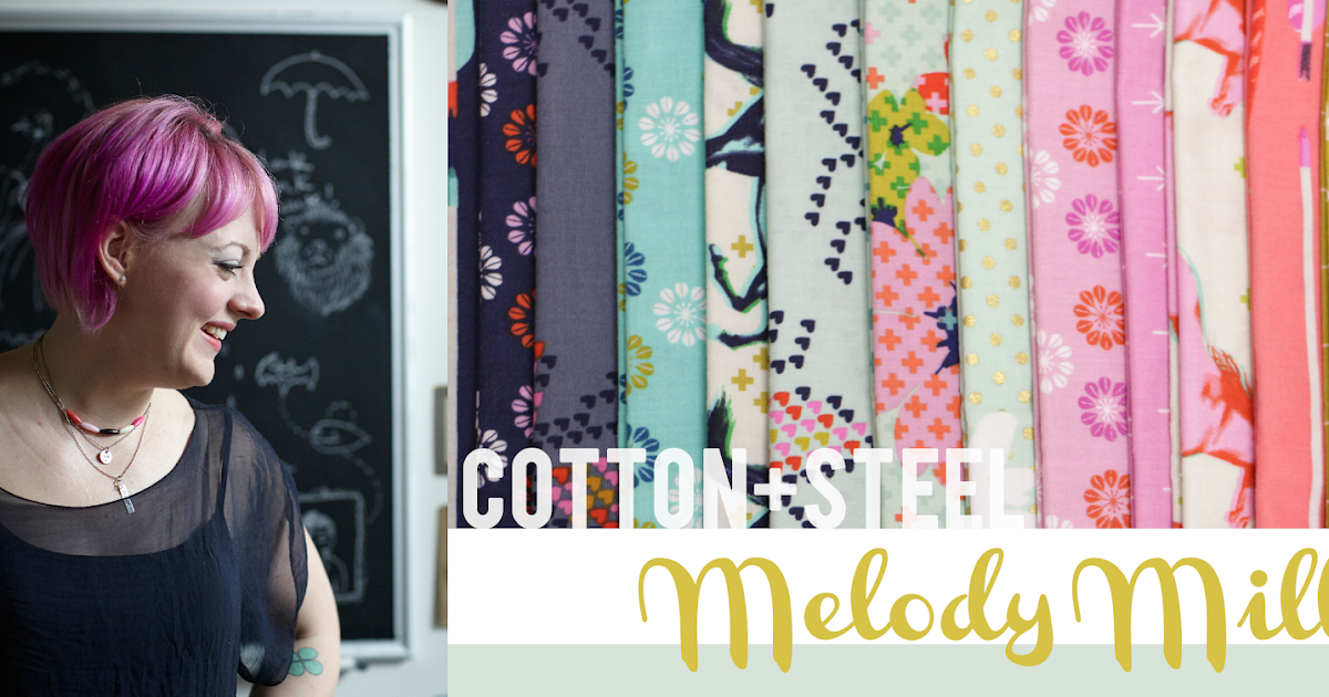 Fat Quarter Shop's Jolly Jabber Cotton + Steel Collection Mustang by