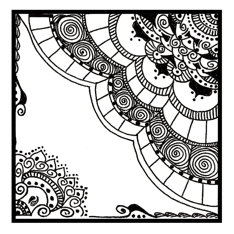 Easy Doodle Art Designs : Deco chick zentangle