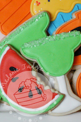 summer teacher vacation cookies margarita watermelon
