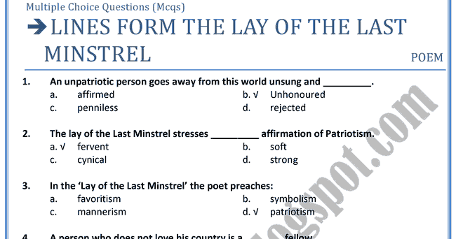 the minstrel essay Essays and criticism on sir walter scott's the lay of the last minstrel - critical essays. the minstrel essay Essays and criticism on sir walter scott's the lay of the last minstrel - critical essays.