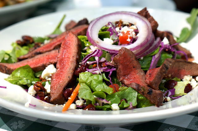 SHADY GROVE, FLAT IRON STEAK SALAD, AUSTIN TEXAS