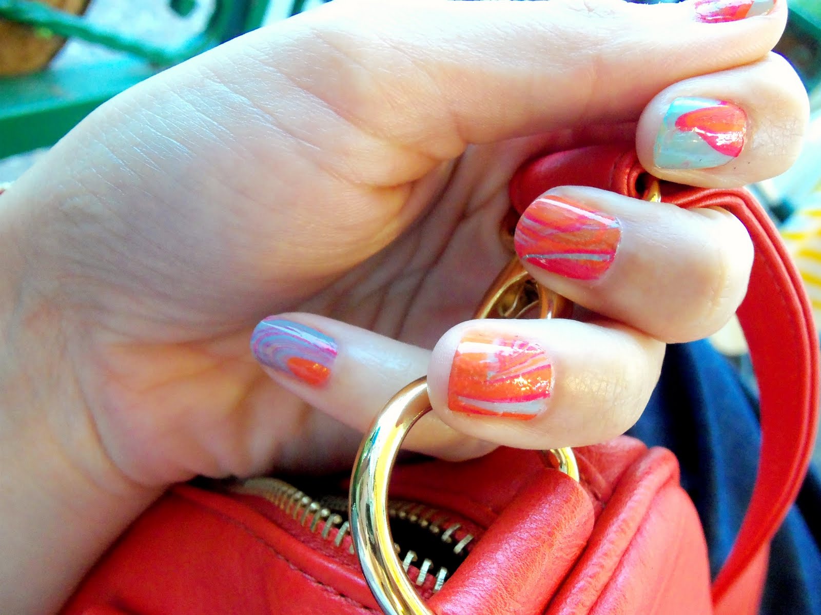 Nail Polish Water Marbling, Summer Edition A•Mused