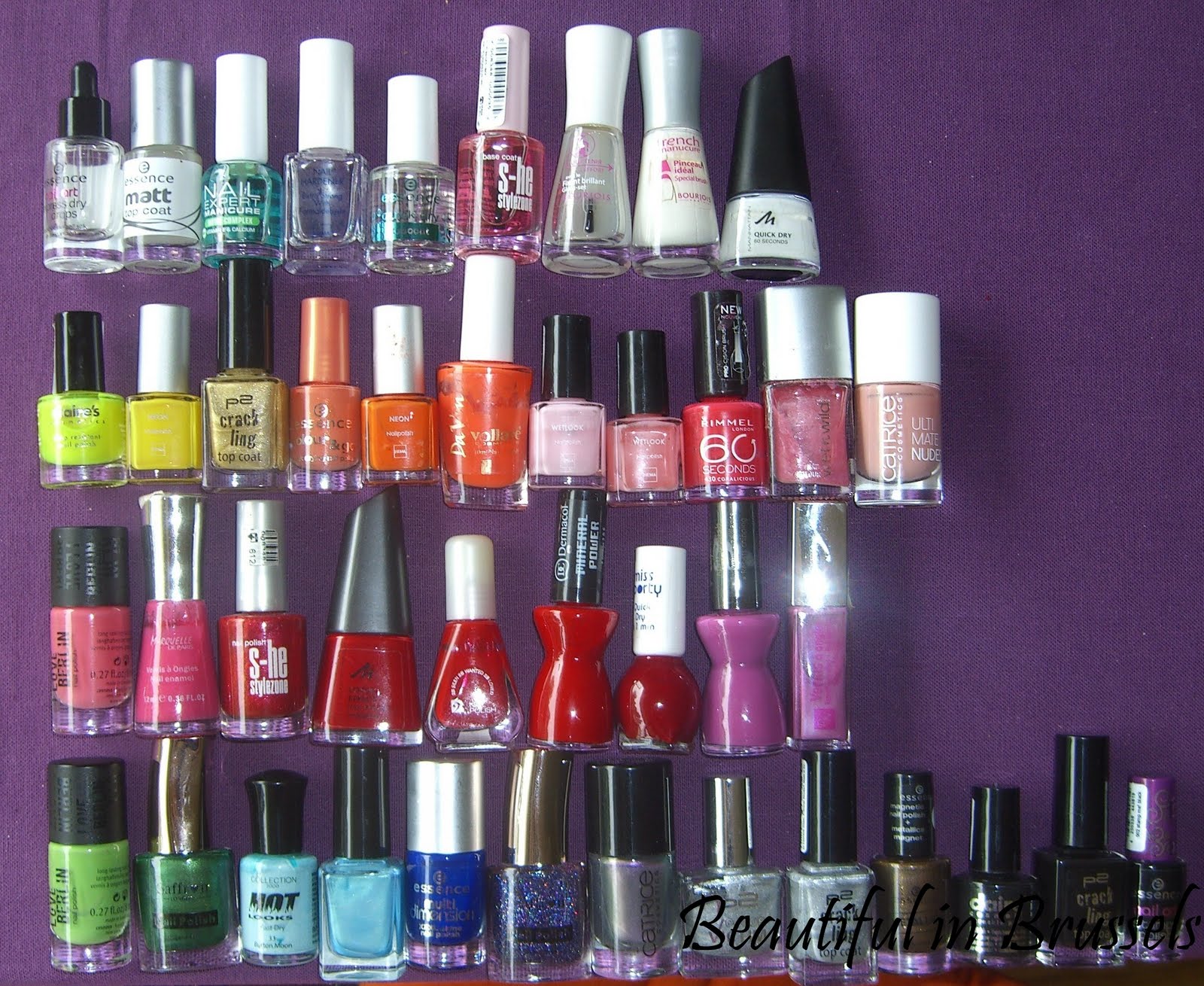 Beauty in Brussels My nail polish collection