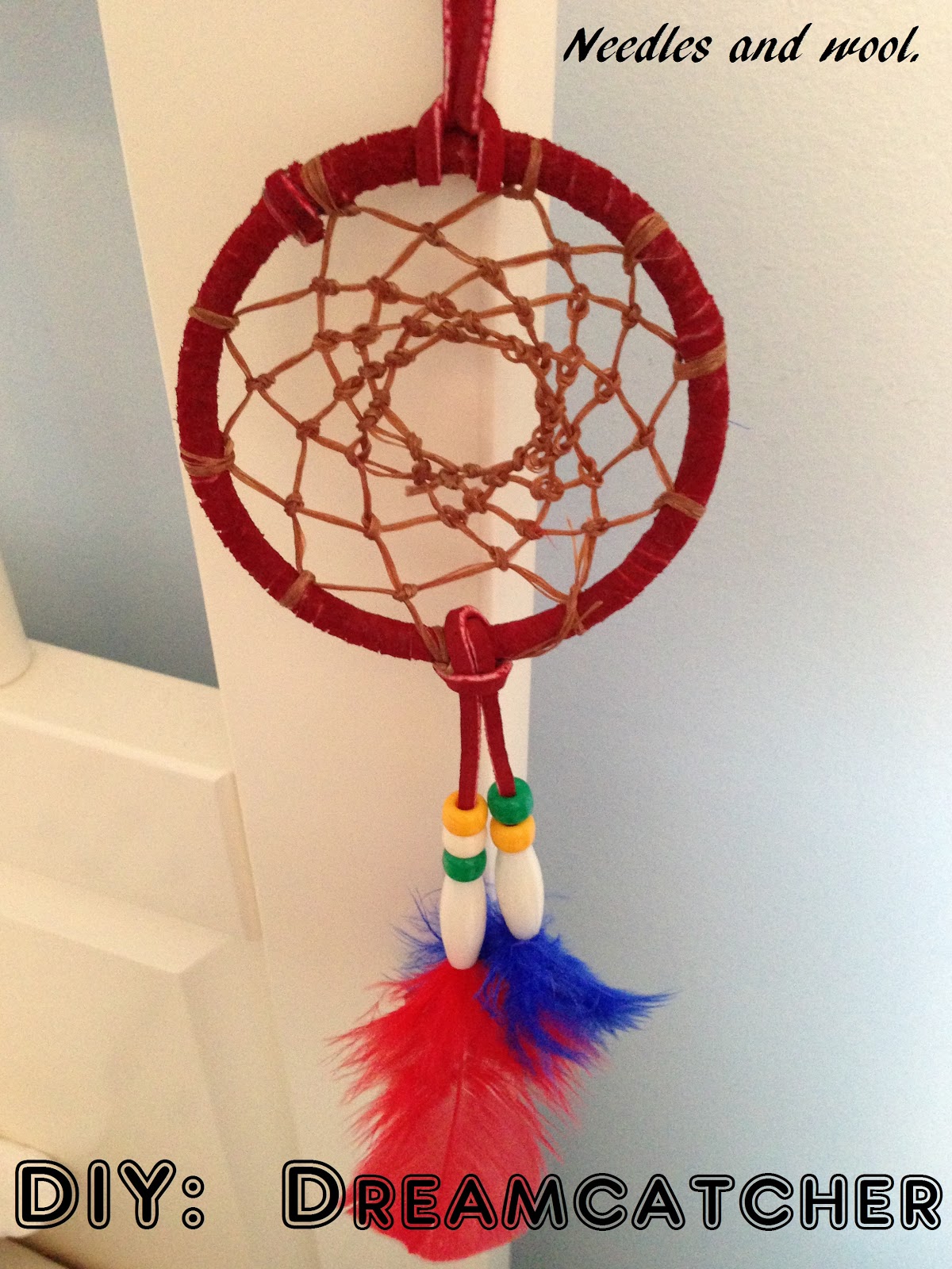 Needles and Wool DIY Dreamcatcher complete!