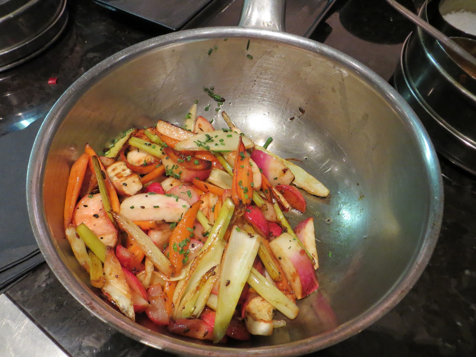 Snig's Kitchen Vivek Singh's roast saddle of lamb with root vegetables