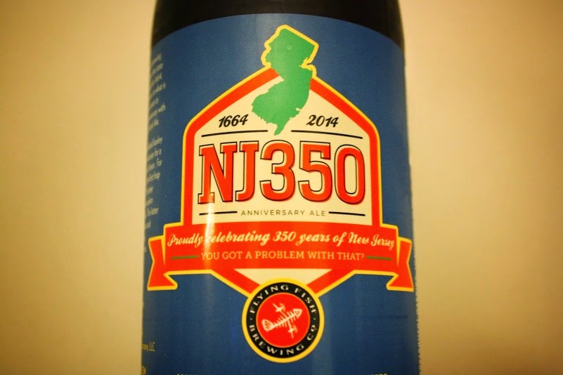Flying Fish Brewing Company NJ350 Label Flying Fish Brewing Company, NJ350, New Jersey, Craft Beer