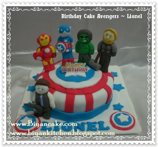 BIyanCakes Pesan kue tart kartun di bekasi Kue tart Avengers Lionel