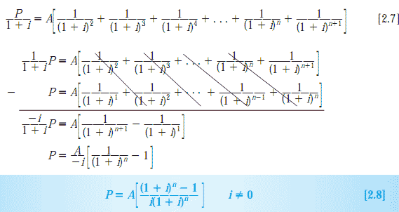 uniform series capital recovery factor