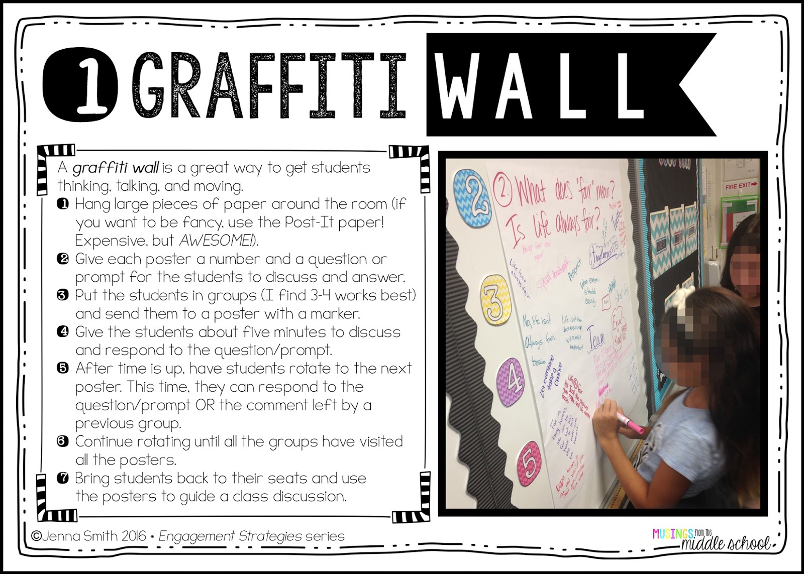 Musings from the Middle School Strategy 1 The Graffiti Wall (Engagement Strategies Series)