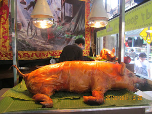 Roasted "Suckling Pig", a Balinese speciality.