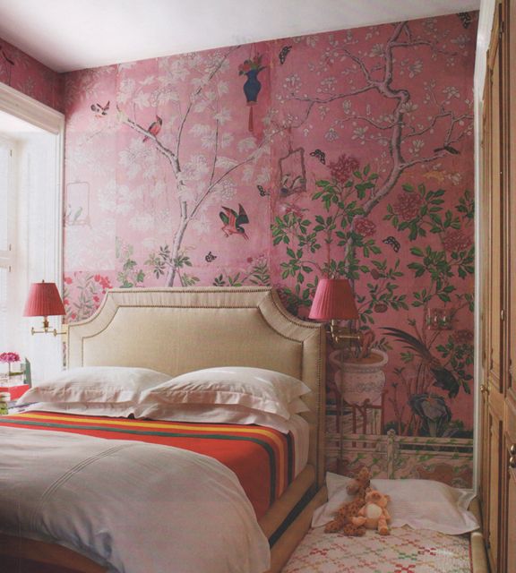 Chinoiserie Chic Pink Chinoiserie Walls