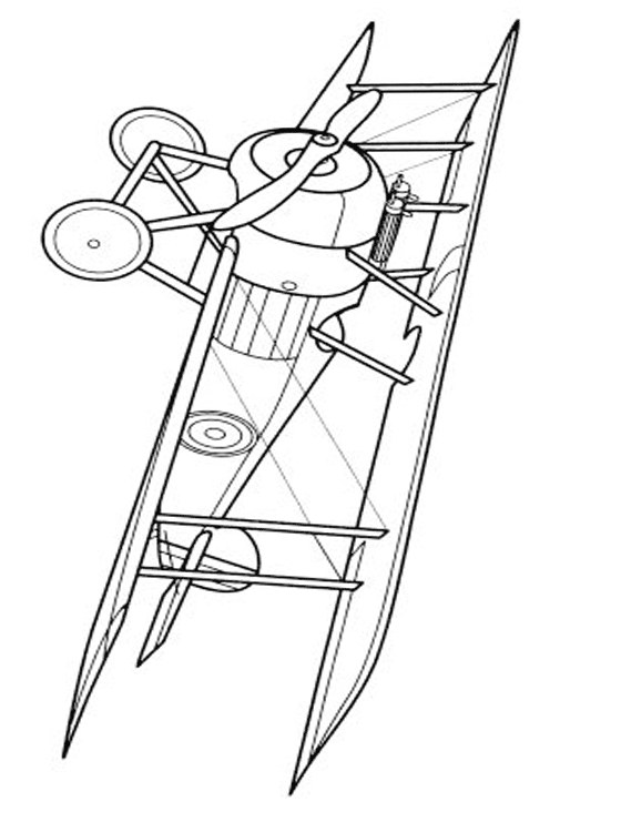 Kids Page: Aeroplane Coloring Pages
