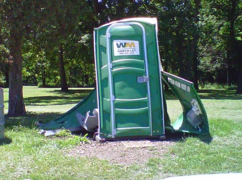 Strange Days Indeed News Woman In PortaPotty Explosion Had To Get