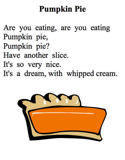 Pumpkin Pie Song For Kids Pumpkin Pie Song For Kids