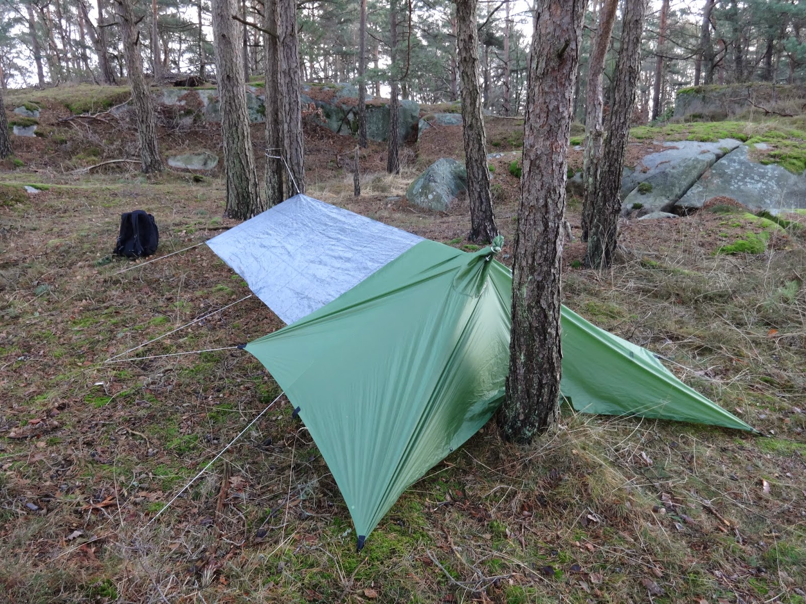 Tarp Tent With Floor & Fully Enclosed Tent With Floor From Square Tarp Emergency Shelter