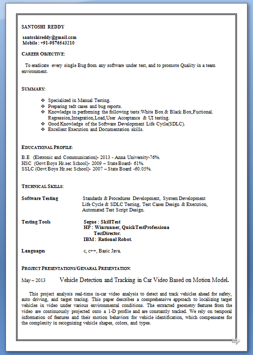 high profile resume samples