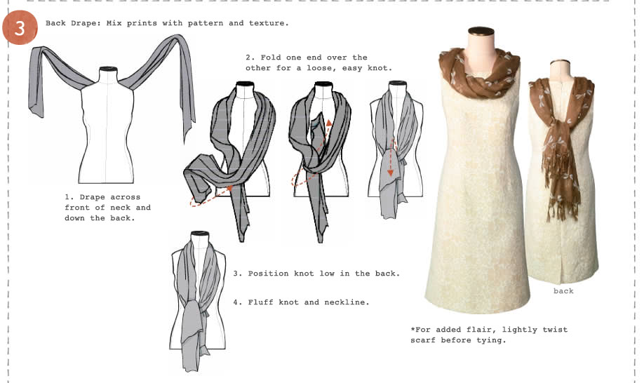 B&B FASHION HOUSE HOW TO TIE A SCARF