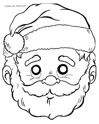 130 desenhos de Papai Noel para colorir! Espaço Educar