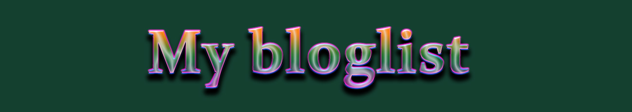 My bloglist