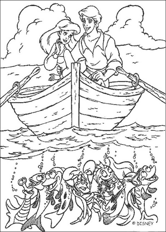  coloring pages printable disney coloring books ariel and prince eric title=