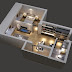 Floor plans in 3ds Max.