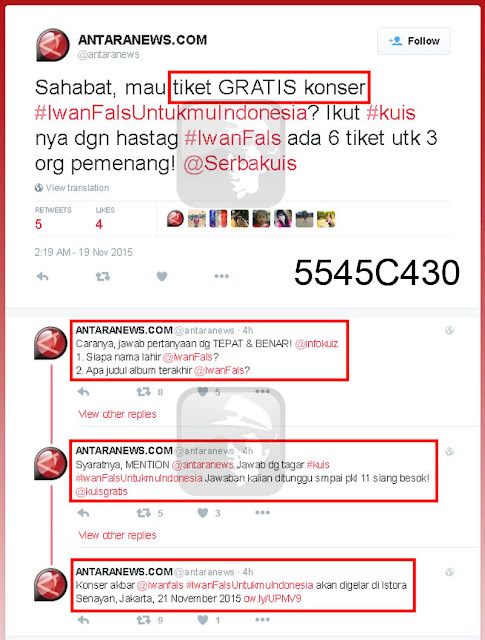 Tiket Gratis Konser Iwan Fals Untukmu Indonesia Tiket Gratis Konser Iwan Fals Untukmu Indonesia