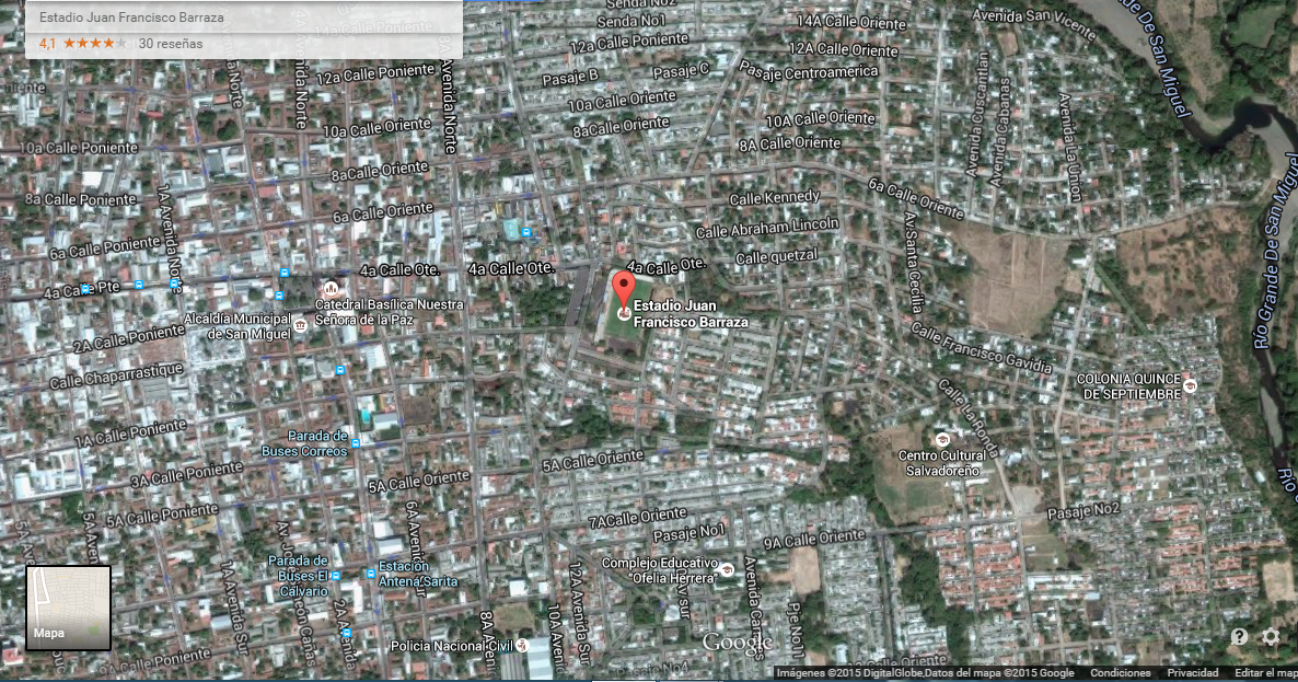 Escenarios Deportivos de El Salvador Estadio Juan Francisco Barraza