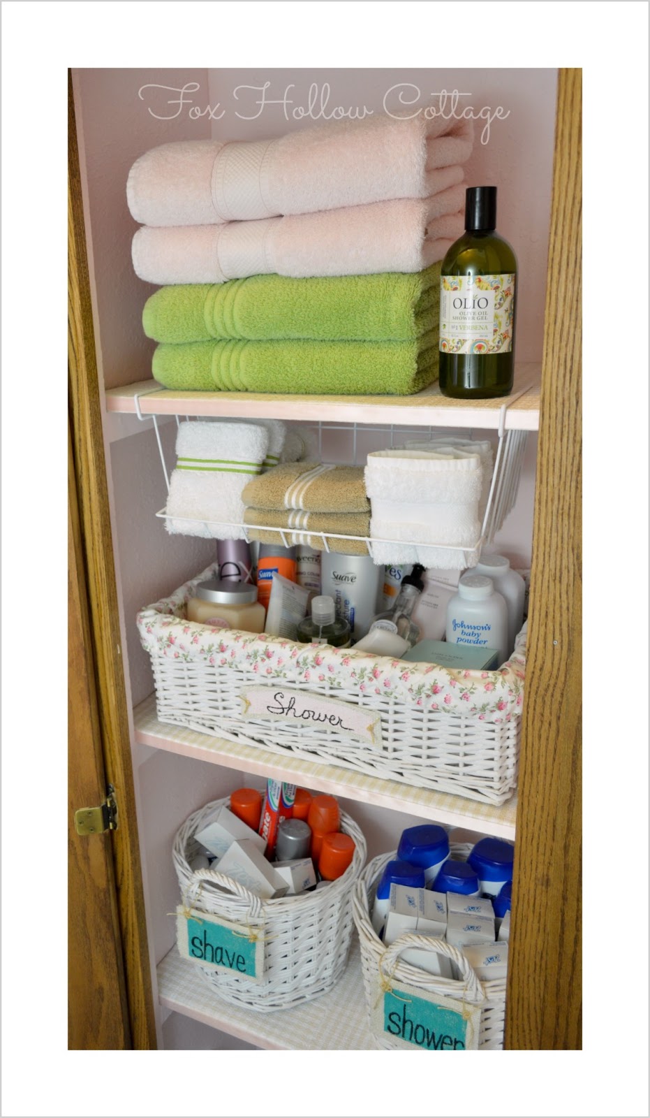 Project Linen Closet Reveal Pretty And Organized Fox Hollow Cottage
