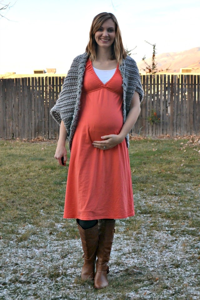 maternity dress with cardigan