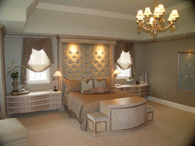 luxury bedroom designs wall color gray lighting decoration