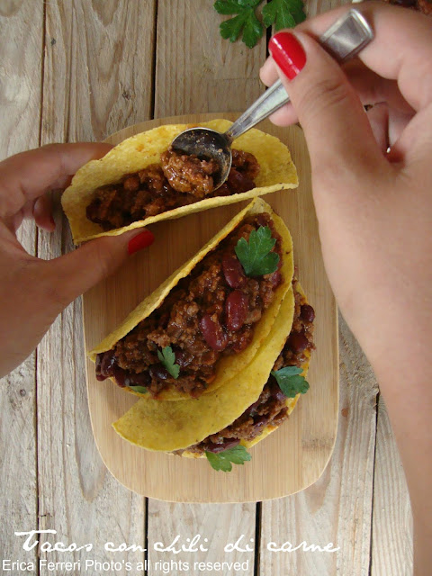 Tacos con chili messicano ricetta