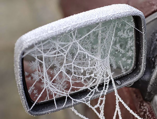 #2 Some Ice Spider Webbed My Car - 15+ Cars That Winter Turned Into Art #2 Some Ice Spider Webbed My Car - 15+ Cars That Winter Turned Into Art